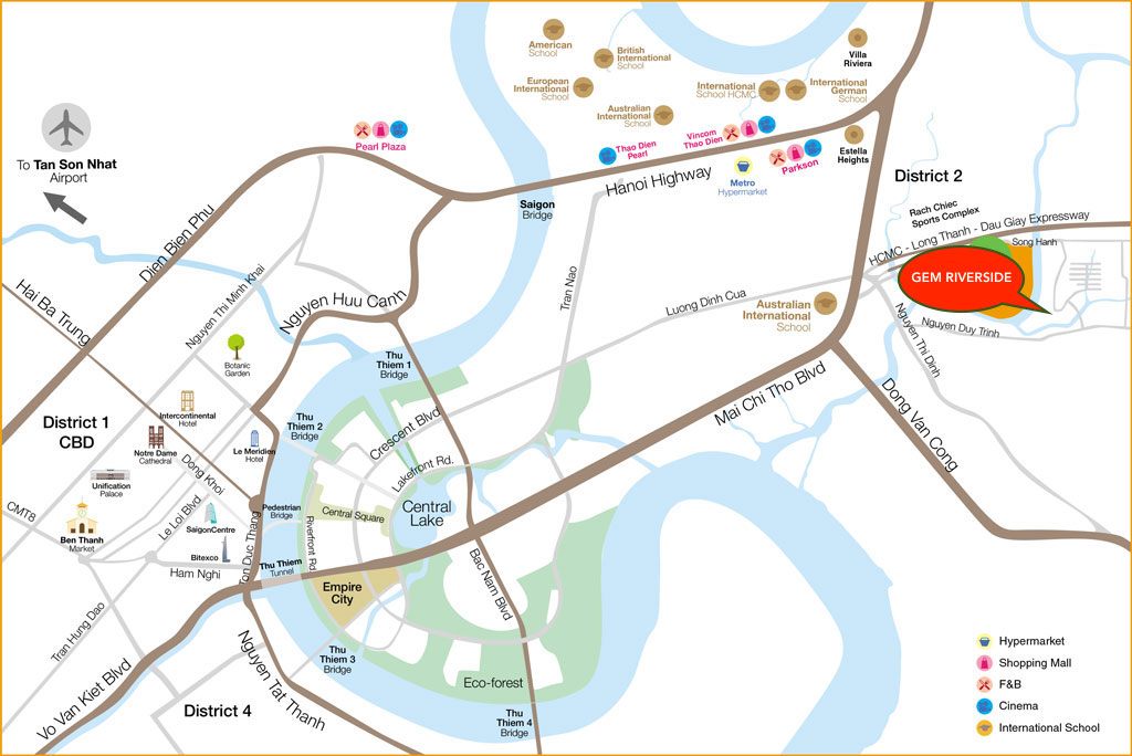 vị trí căn hộ gem riverside